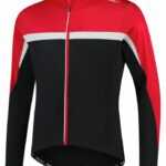 Pánský hřejivý cyklistický dres Rogelli Course černo-červeno-bílý ROG351005