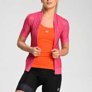 Nessi Sportswear Celorozepínací Cyklistické Tričko KKK-20 Pink Velikost: XS