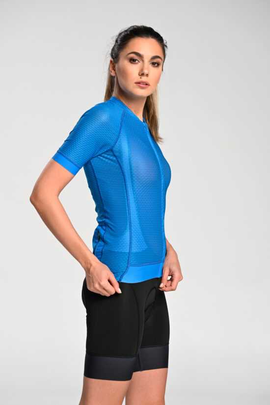 Nessi Sportswear Celorozepínací Cyklistické Tričko KKK-50 Blue Velikost: XS