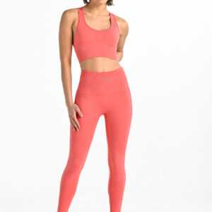 Nessi Sportswear Multisportovní Prodyšné Legíny Ultra ULL-29 Coral Pink Velikost: S/M